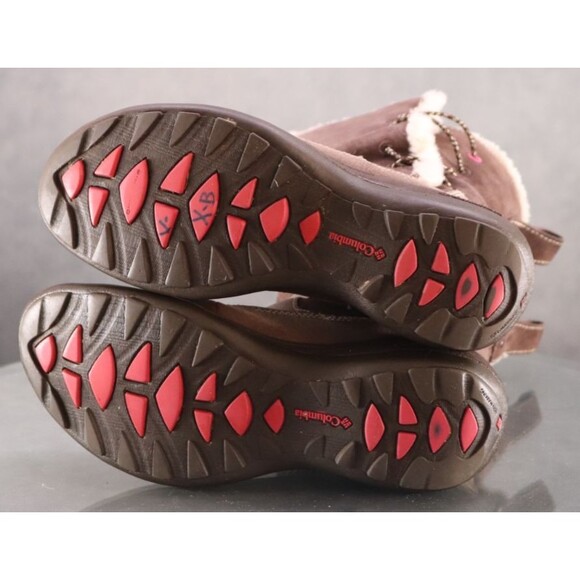 Columbia Delancey Women's Water Resistant Winter Boots Size 6 Faux Fur Suede - Picture 9 of 13